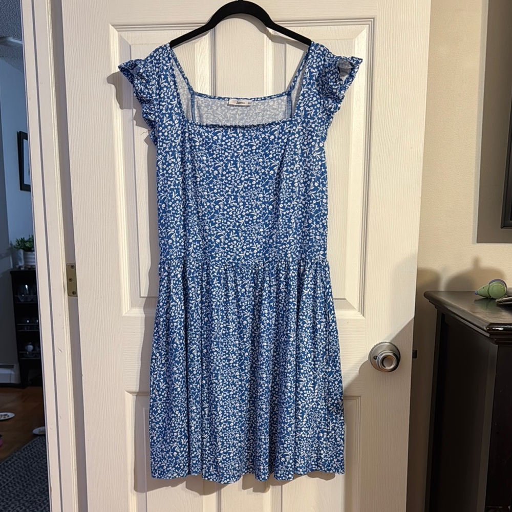 Blue Floral Dress